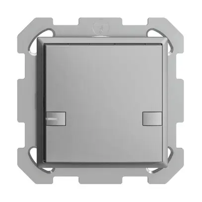 UP-KNX-Taster RGB EDUE, 250mW, m.RGB-LED, 1×Taste, 2×Tastenb., si 