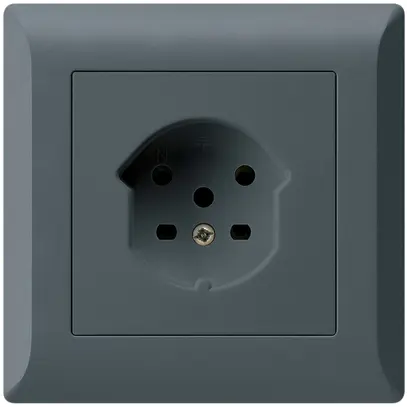 Prise ENC HA kallysto.line type 15 avec bornes enfichables anthracite 