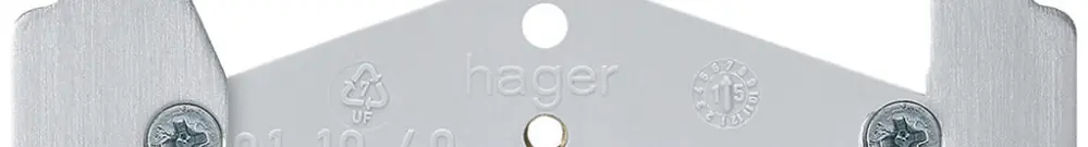 Traverse pour plaque de fermeture Hager 
