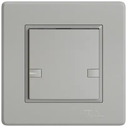 Poussoir KNX RGB ENC EDIZIO.liv SNAPFIX® capteur temp.RGB-LED 1× comm.2T grc 