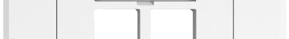 UP-Montageset EDIZIO.liv EASYNET S-One SNAPFIX® gerade 2×RJ45 ws 