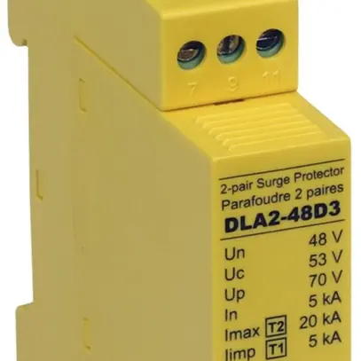 Protezione sovratensioni AMD Flury DLA2 20kA 48VDC, 2×2 fili 0.4…1.5mm² 