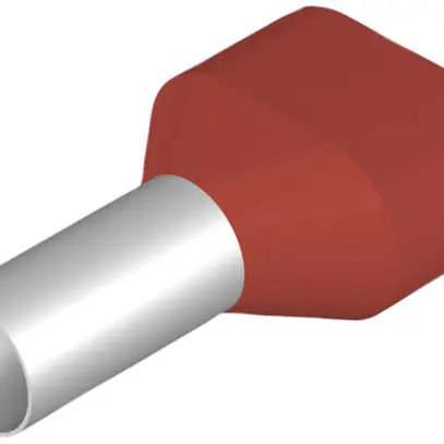 Embout de câble jumelé Weidmüller H isolé 2×10mm² 12mm rouge DIN en vrac 
