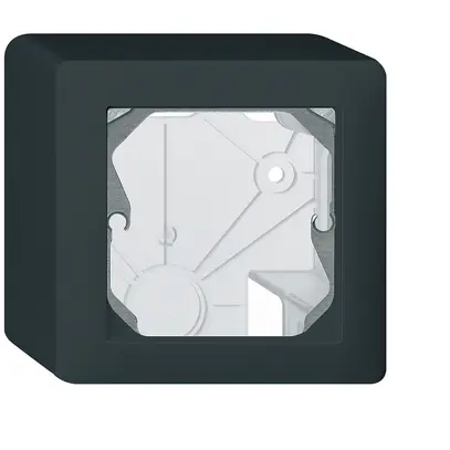Intestazione AP Hager kallysto 1×1 86×86mm nero 