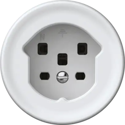 Presa origin 1×tipo 25 16A 230V 60×60mm bianco 