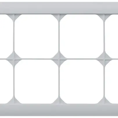 Cadre de recouvrement ENC kallysto.line 2×4 gris clair horizontal 152×272mm 