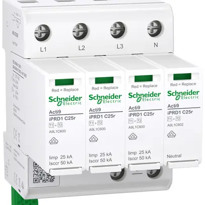 Scaricatore combinato Acti9 iPRD C25r tipo 1+2 4P 25kA 240V TN-S TT 4UM 