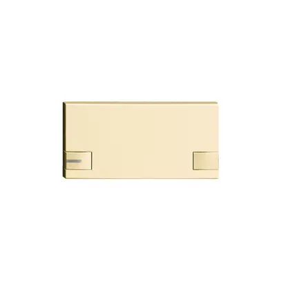 Tasto 1/2 KNX/elettronic.c.LED EDIZIOdue comando doppio vanille 
