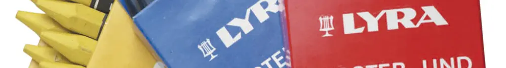 Craie de marquage Lyra 6-pans rouge 115mm 