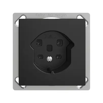 Presa INS EDIZIOdue T25 16A nero morsetti a vite 