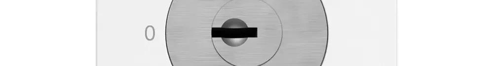 Interruttore a chiave EDIZIO.liv c.1007FB/631984 cont.sep.1P 0-1-START p=57mm bi 
