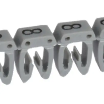 Anello-riferimento Legrand CAB 3, per 1.5…2.5mm² stampa: '8', grigio 