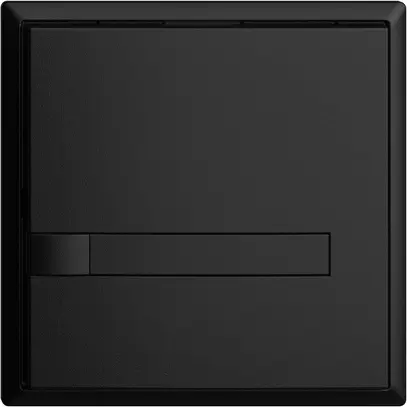 Poussoir ENC KNX 1× EDIZIOdue noir RGB sans LED avec insert papier 