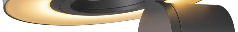 Applique LED SLV I-RING 9.2W 670lm 3000K IP65 240mm antracite 