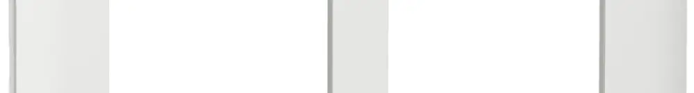 Placca di copertura MOS 2×2 moduli 57mm orizzontale bianco 