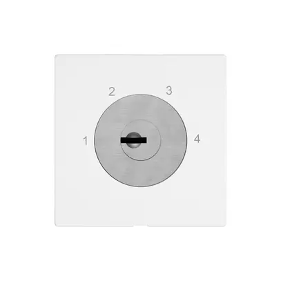 Schlüsselschalter EDIZIO.liv m.KABA 1262KA/5000 getr.Kont.2P 1-2-3-4 T=96mm ws 