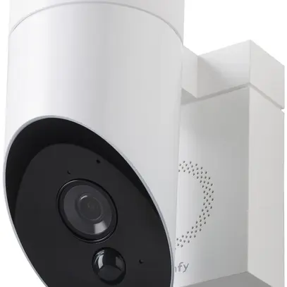 Telecamera HD IP Somfy 130°, visione notturna, sirena 110dB, IP54, bianco 
