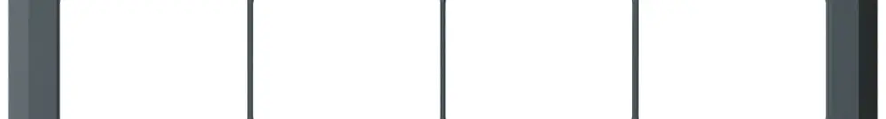Telaio di copertura INC kallysto.line 4×3 antracite orizzontale 212×272mm 