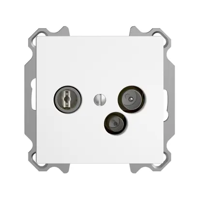 Prise d'antenne ENC TV-R-données DD15 5…65MHz EDIZIOdue blanc 