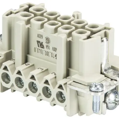 Inserto presa Wieland Electric revos BAS BUS 10 2,5 50 10 16A 500V 0.5…2.5mm² 