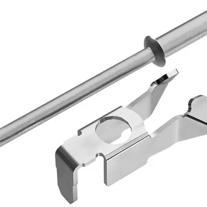 Crampon de fixation Weidmüller FMC 5.2/1.0 BR pour rail DIN modèle de rivet 