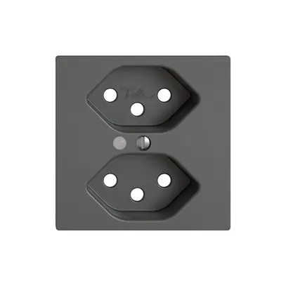 Kit di montaggio EDIZIO.liv SNAPFIX® per presa 2×T13 con lente frontale grs 