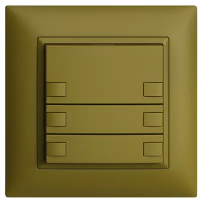 Pulsante KNX RGB INC EDUE FMI, 250mW, s.LED, 3×pulsante, com.2×tasti, ov 