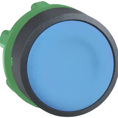 Poussoir Schneider Electric plat bleu 