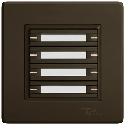 Poussoir KNX RGB ENC EDIZIO.liv SNAPFIX® capteur temp.RGB-LED étiqu.8×com.1T br 