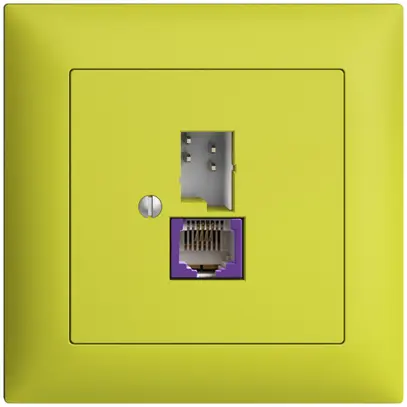 Presa INC T+T 6P/1×RJ45 DSL-a banda larga EDIZIOdue lemon 