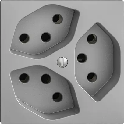 Prise ENC EDIZIOdue 3×T13 silver 
