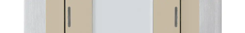 UP-Taster kallysto B KNX 6× RGB LED s/e-link beige 