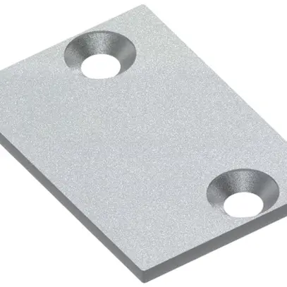 Endplatte für Kabelkanal ELBRO, Aluminium, 30×20mm, mit Schrauben 