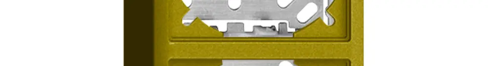 Cappa con piastra di base 54/39mm per combinazioneFX verticale/orizzontale olive 