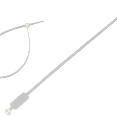 Fascetta VALUE 4.8×300mm 220N con campo per dicitura 26×14mm PA grigio 100 pz 