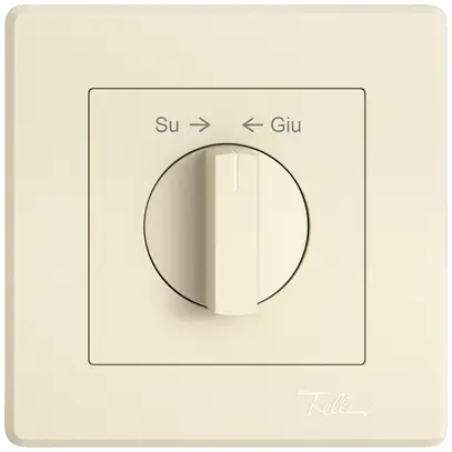 Kit di montaggio INC EDIZIO.liv SNAPFIX® p.pulsante girevole manop.Su → ← Giù cr 