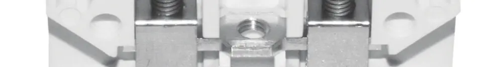 Durchgangs-Reihenklemme Woertz 0.5…4mm² 32A 1000V Schraubanschluss 2×1 TH35 ws 