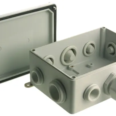 Boîte de dérivation AP Woertz 5×6mm² 120×120mm 
