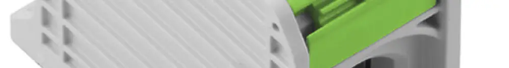 Blocco di distribuzione WM WPD 132 1×185/1×185mm² 353A 1000V TS35 verde 