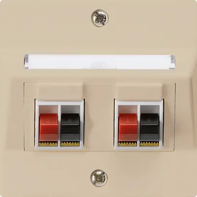 Presa INC audio kallysto 2 volte beige morsetto per 2 altoparlante 