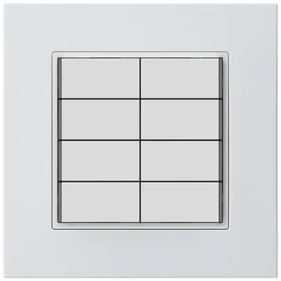 Poussoir KNX ENC KPR 8×touches 8×points actionnables LED blanc 