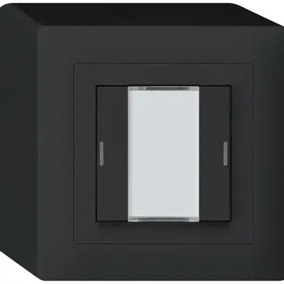 Poussoir AP kallysto KNX 2×noir LED RGB s/e-link 