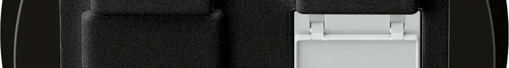 Scatola di raccordo origin RJ45 8(8) cat.6 obliquo 60×60mm nero 