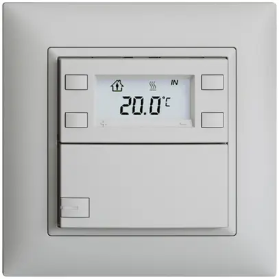 Poussoir RTH ENC KNX 1× EDIZIOdue FMI gris clair, avec LED RGB 