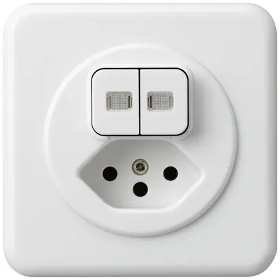 Combinazione luminosa INC 1/3+3/1L+tipo 13 bianco basico 2 lenti 