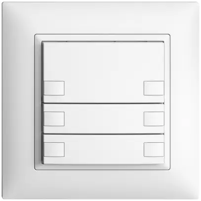 Pulsante INC KNX 6×EDIZIOdue bianco RGB senza LED 