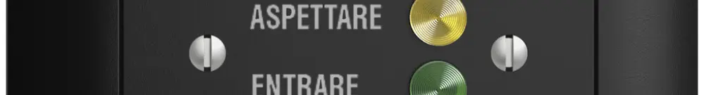 Stazione da porta INC EDIZIOdue nero, per segnale di chiamata 