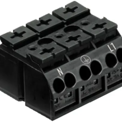Borne de raccordement WAGO 3-L noir 