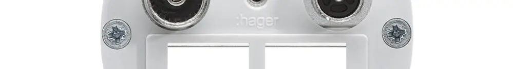 Intérieur pour prise multimédia Hager R/TV montage E 11dB 2GHz 