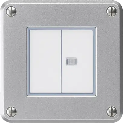 Interruttore INC robusto IP55 schema 3+3 1×illuminato alluminio per combinazione 